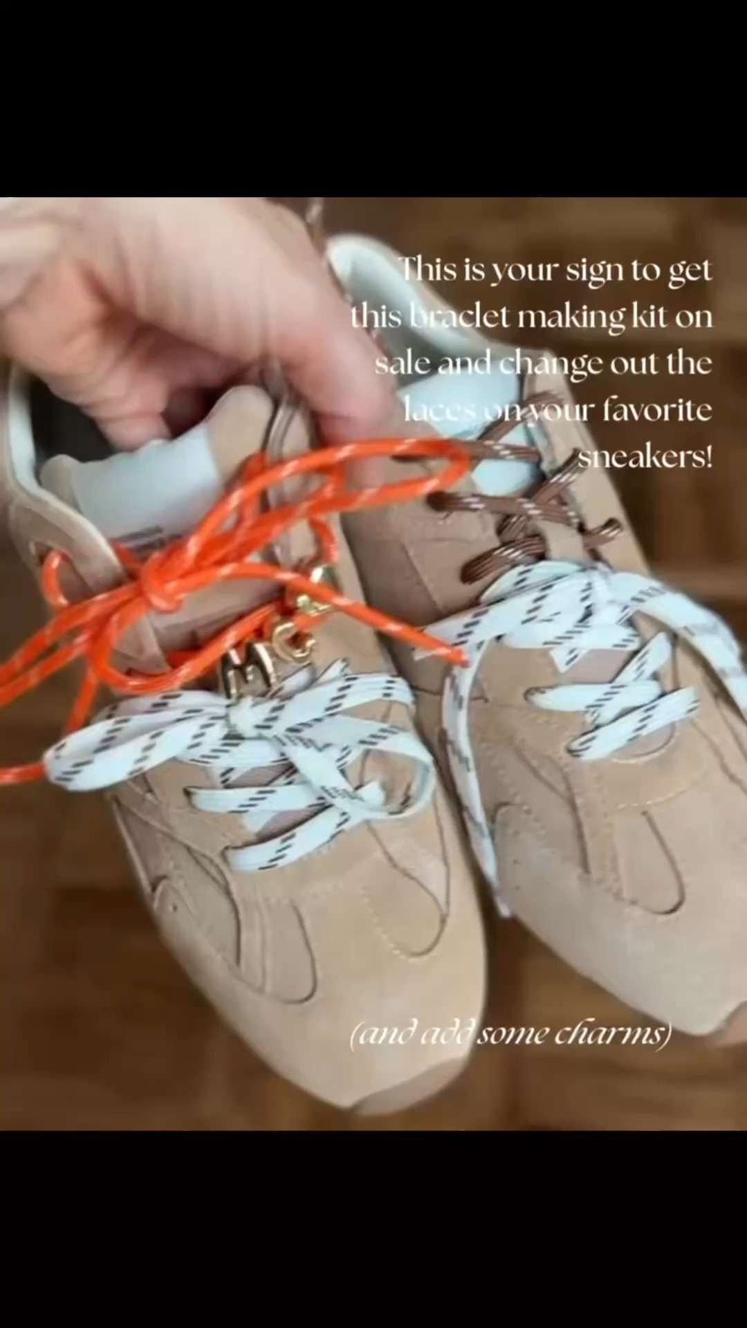 This is your sign to get this braclet making kit on SALE and change out the laces on your favorite sneakers!