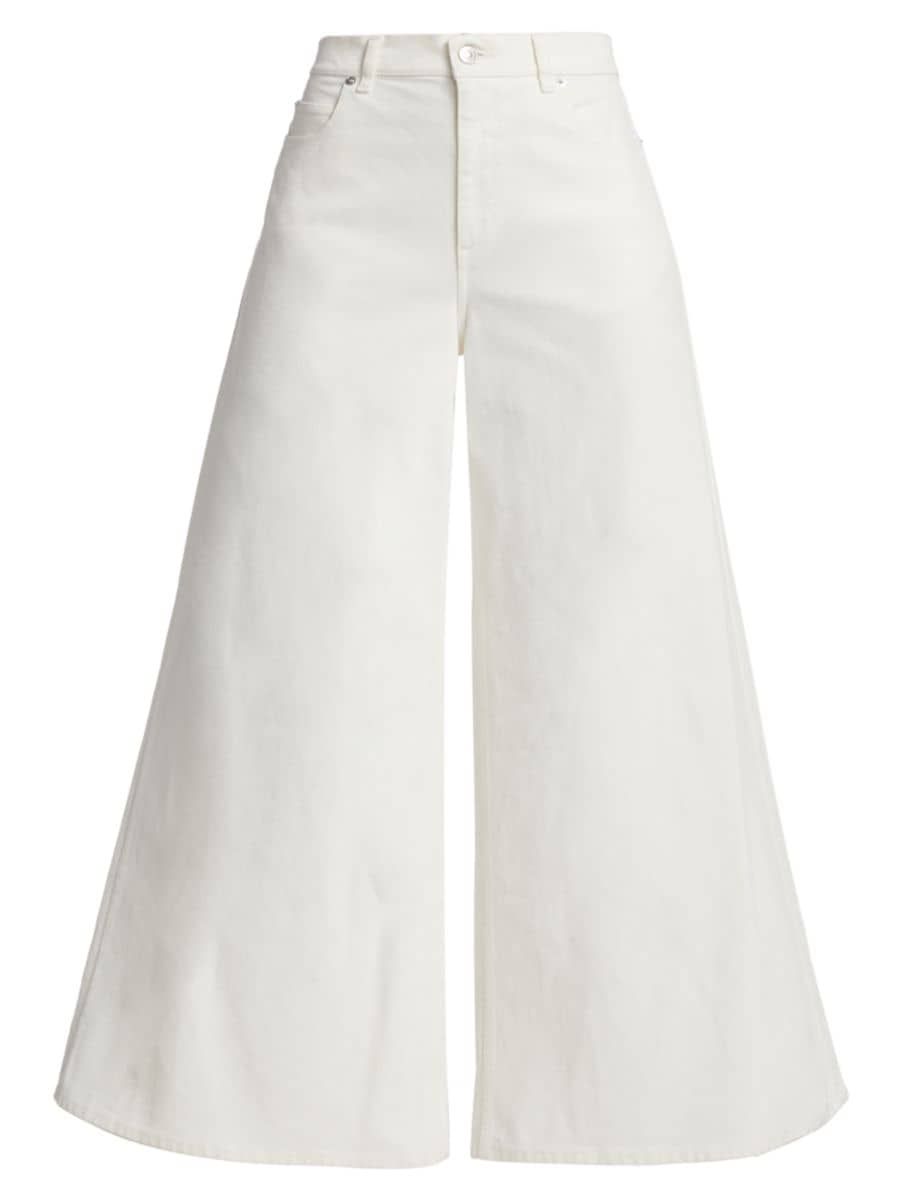 Ultra-Wide Leg Velvet Jeans | Saks Fifth Avenue