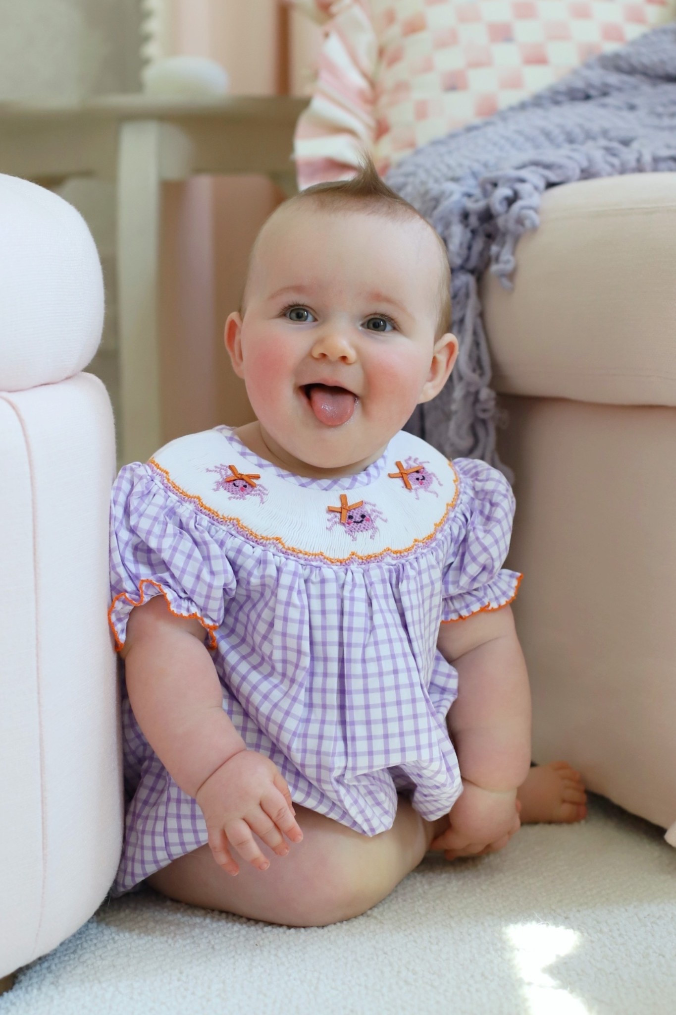 The cutest Halloween baby girl outfit! It’s the ITSY BITSY SPIDER in a baby bubble romper 💗 

#LTKHalloween #LTKBaby #LTKKids