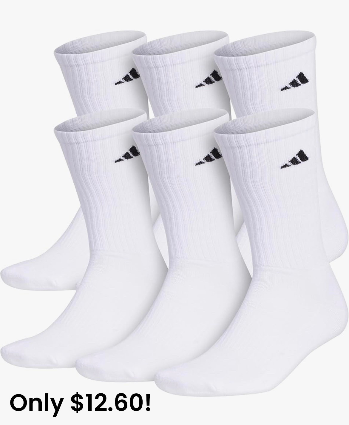 Happy Friday! Amazon has Adidas 6 Packs of Crew Socks on flash sale for only $12.60 today - normally $26! AMAZING deal for super cushy socks that are durable and hold up so well. 🧦

#LTKSaleAlert #LTKActive #LTKootd