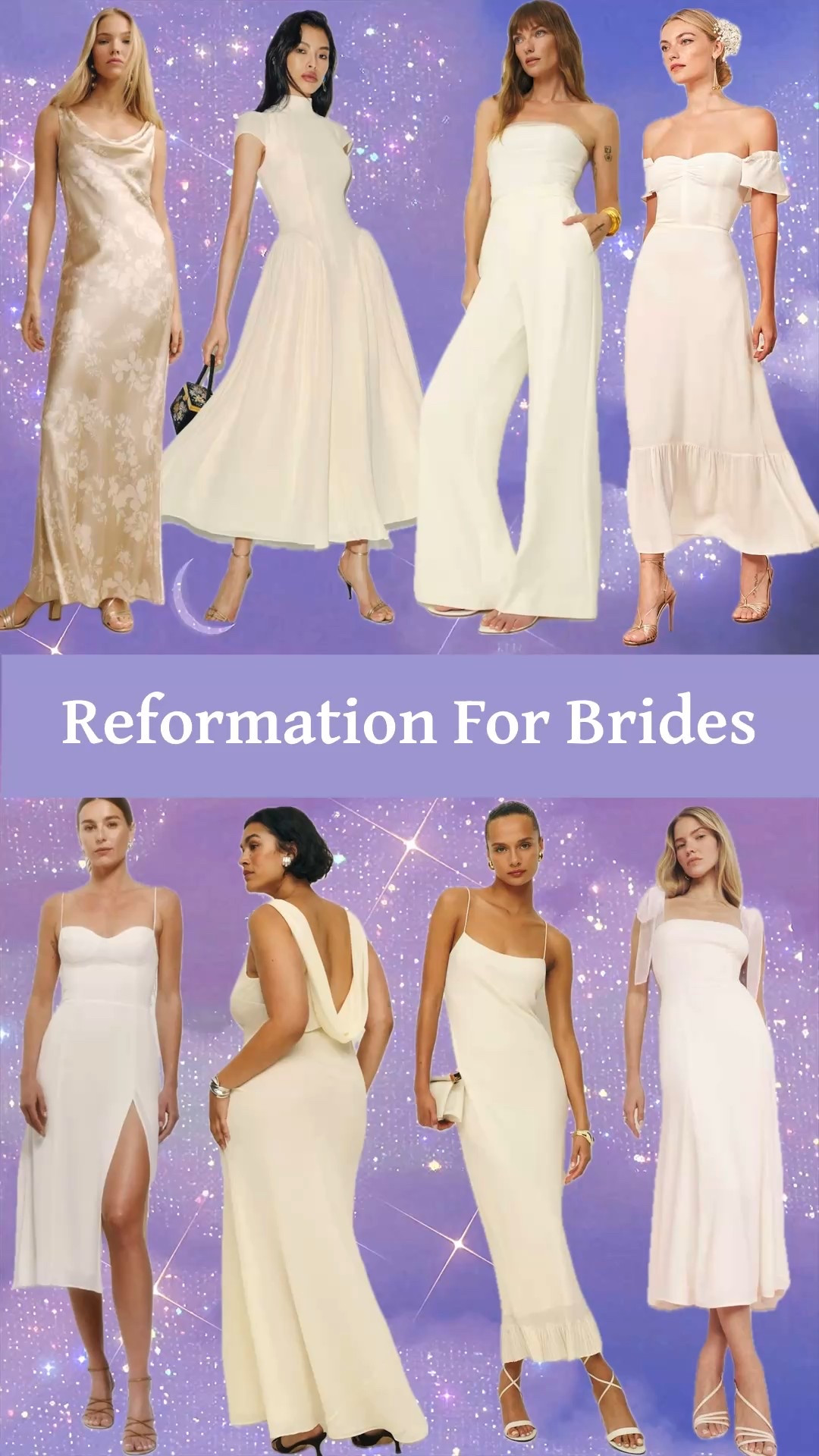 Beautiful Reformation bride style.

Most of these dresses (and a jumpsuit) are perfect for the bride to be and are heavily discounted! Take a look. 👀

#LTKWedding #LTKSaleAlert #LTKSeasonal