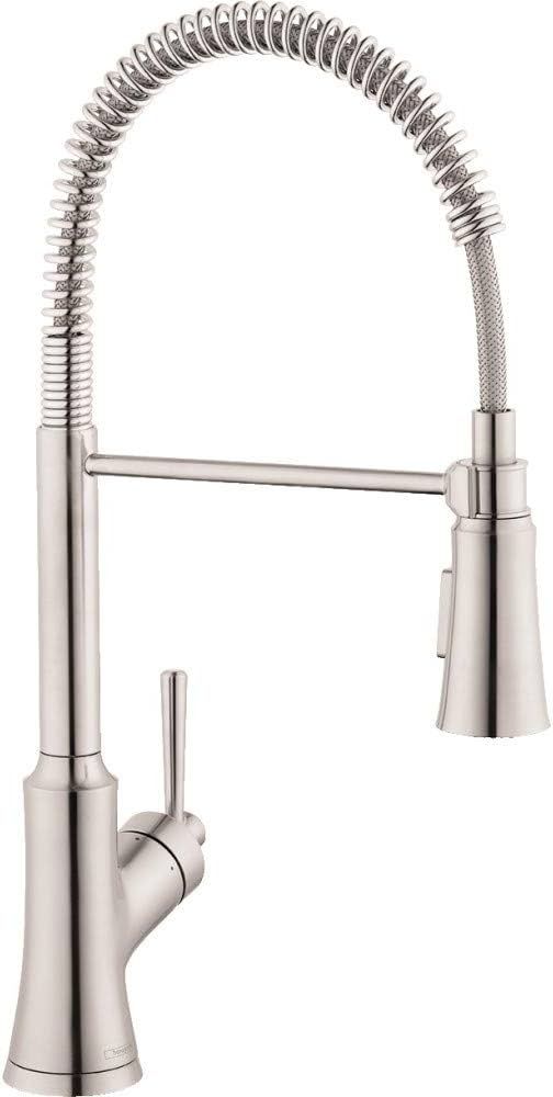 hansgrohe Joleena Kitchen Faucet 1-Handle 19-inch Tall in Stainless Steel Optic, 04792800 | Amazon (US)