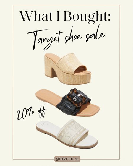 Linked the cute spring/ summer shoes I bought from Target! All 20% off with Target Circle 

#LTKSeasonal #LTKsalealert #LTKshoecrush