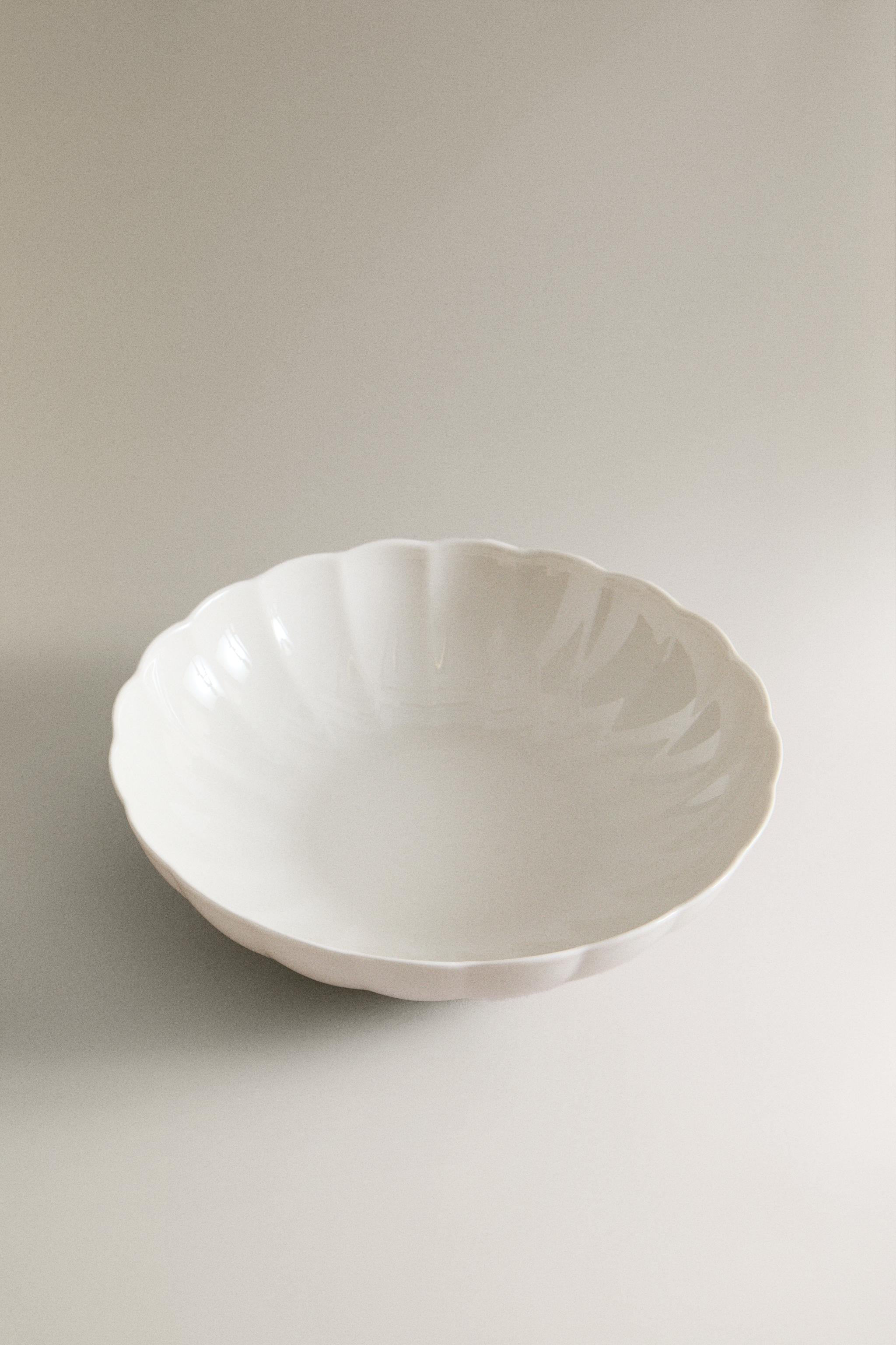 SCALLOPED PORCELAIN SALAD BOWL | Zara US