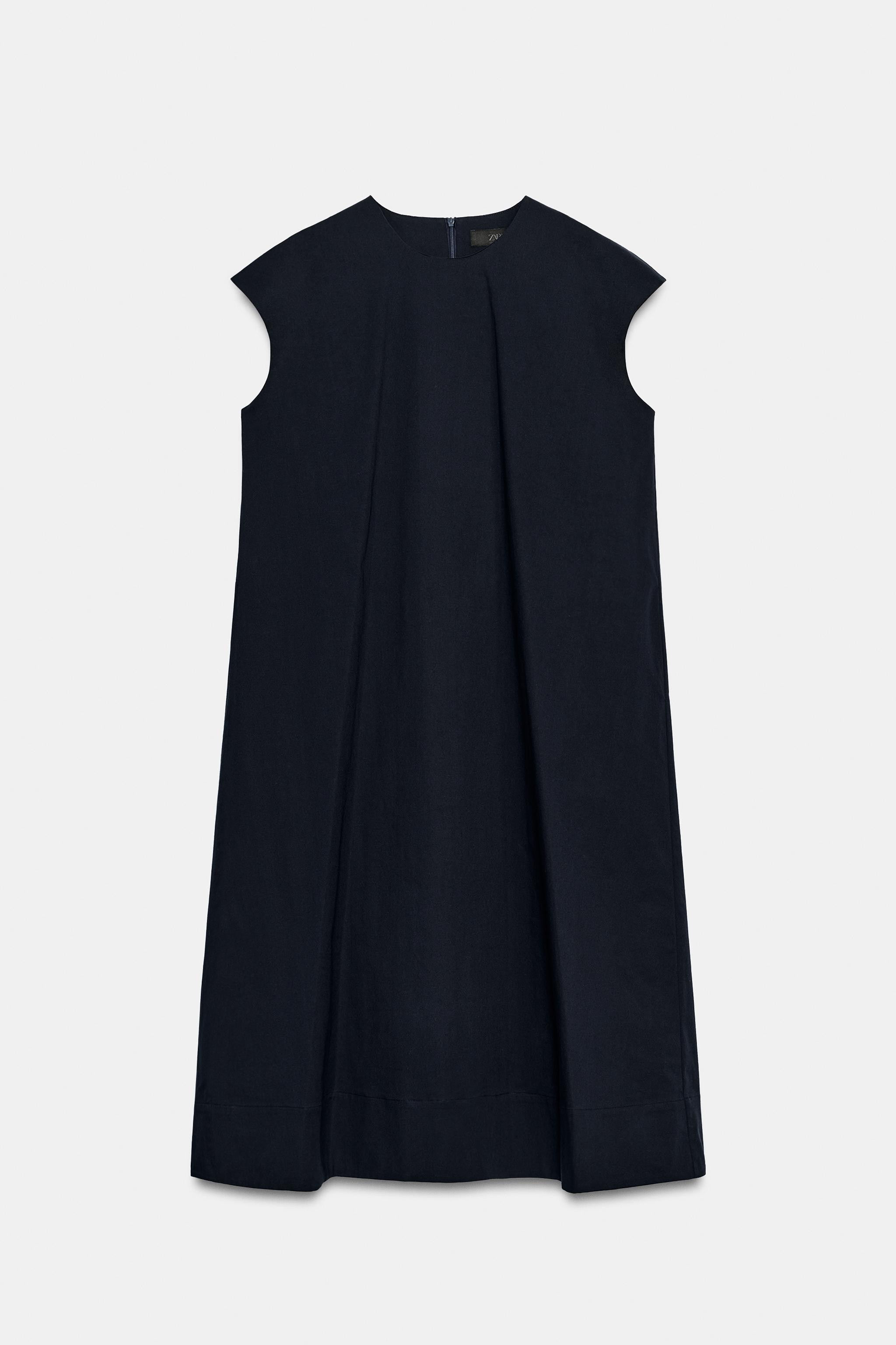 ZW COLLECTION POPLIN MIDI DRESS | Zara Canada
