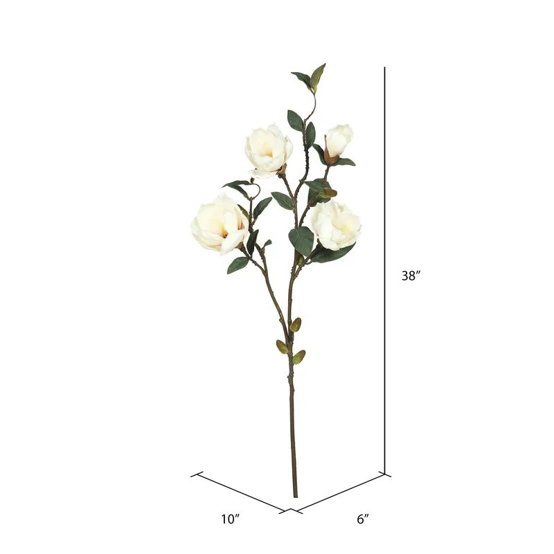 Magnolia Artificial floral Stem (Set of 3) | Wayfair North America