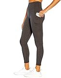 Marika Women's Standard Jenni High Rise Tummy Control Pocket Legging, Heather Charcoal, Small | Amazon (US)