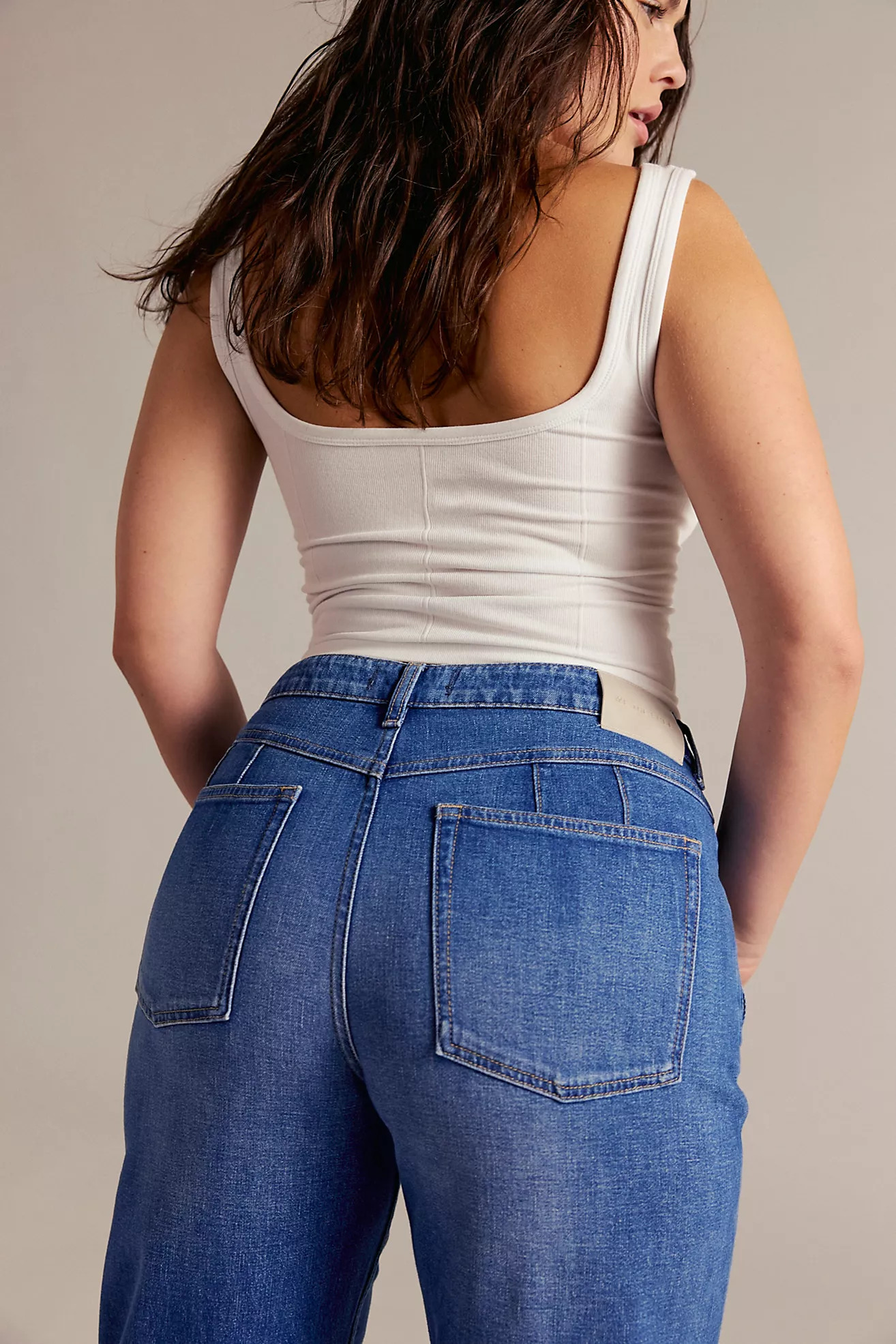 We The Free CRVY Better Half Mid-Rise Straight Jeans | Free People (Global - UK&FR Excluded)