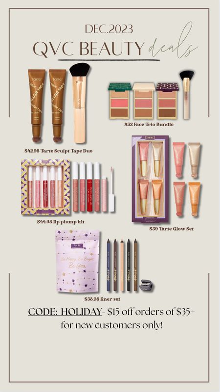 Some of my fave @QVC x @tartecosmetics beauty bundles going on right now AND if you’re a new customer you can snag $15 off ANY of these w/ code HOLIDAY🎅🏻🎄✨🤌🏼 #ad #LoveQVC #stockingstuffers

Beauty / sale / for her / gift guide / Holley Gabrielle 

#LTKsalealert #LTKfindsunder50 #LTKHoliday
