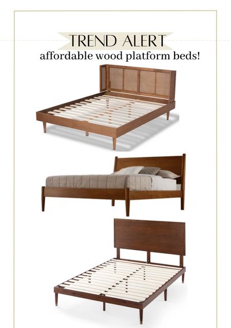 Wood platform beds for a fraction of the price. Bedroom furniture 

#LTKstyletip #LTKhome #LTKsalealert