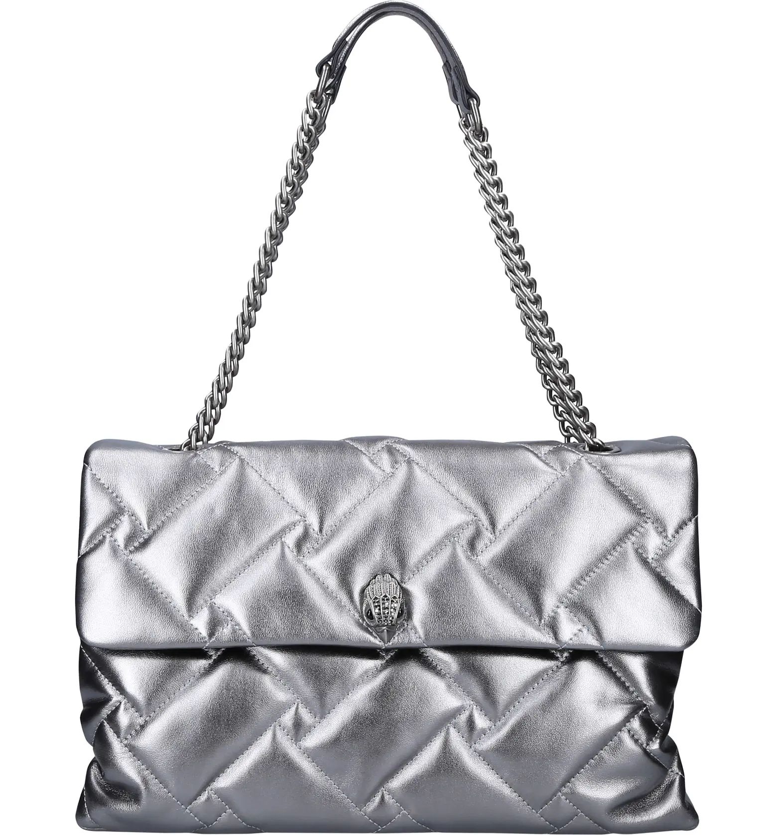 Kurt Geiger London Kensington XXL Soft Metallic Leather Shoulder Bag | Nordstrom | Nordstrom