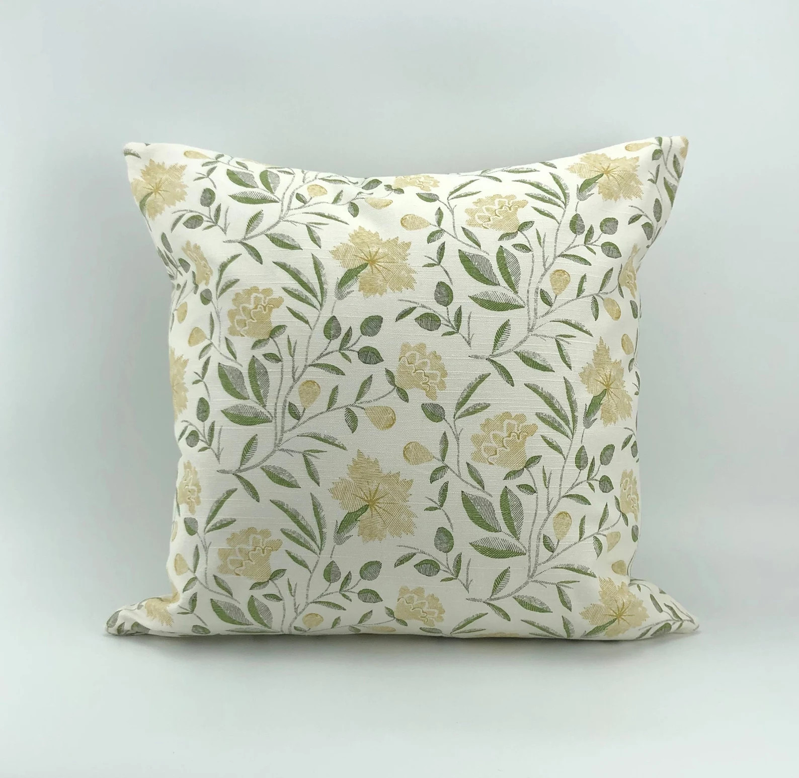 French General Yellow and Green Floral Pillow Cover - Etsy | Etsy (Global)