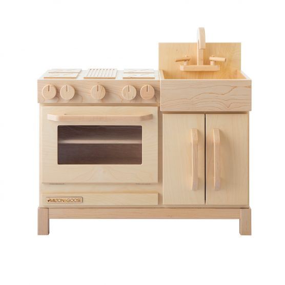 Milton & Goose Essential Play Kitchen – Natural | The Tot