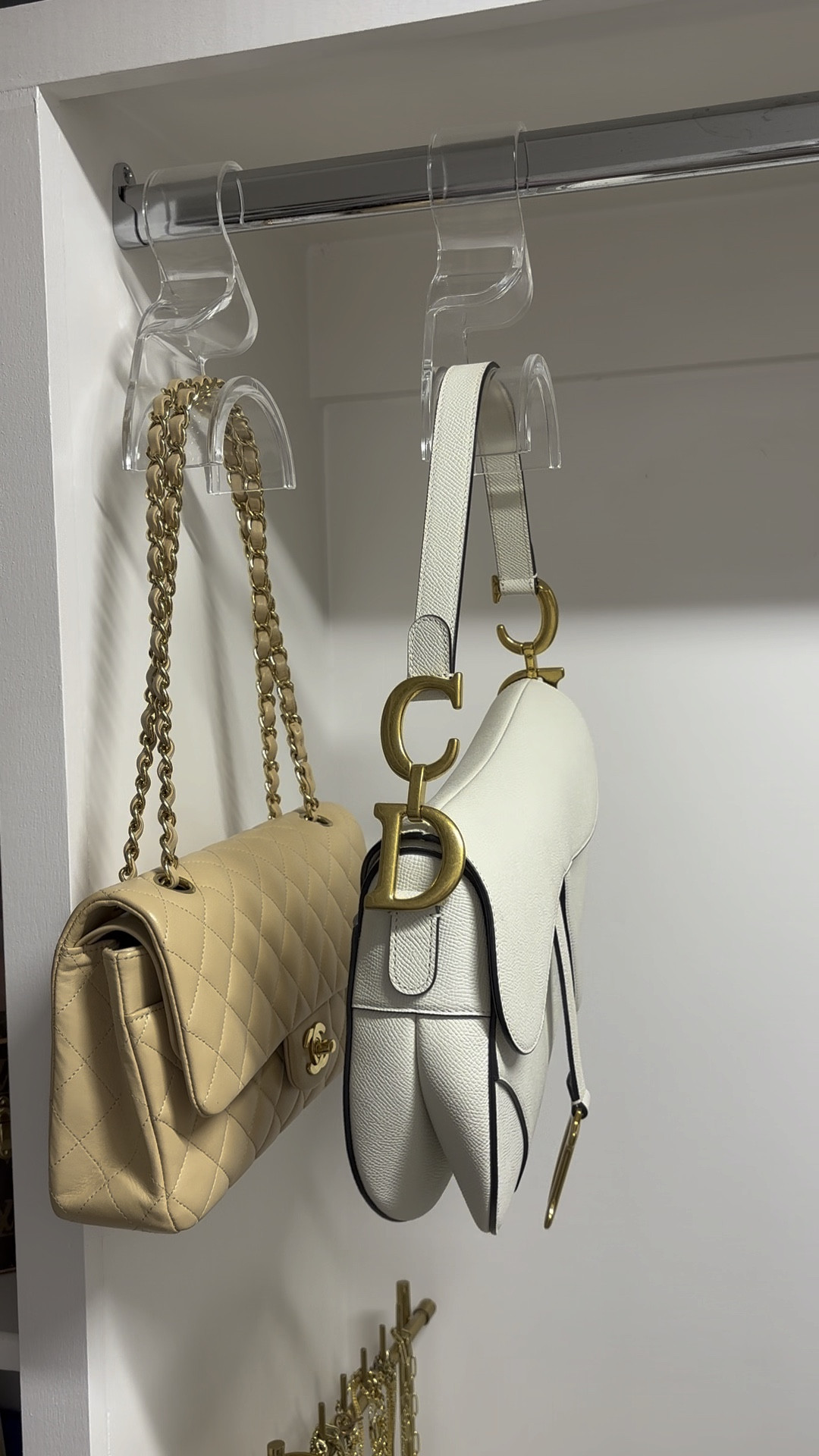 Love these acrylic bag hangers from Amazon!

Closet organization 
Closet finds 

#LTKHome #LTKFindsUnder50 #LTKVideo