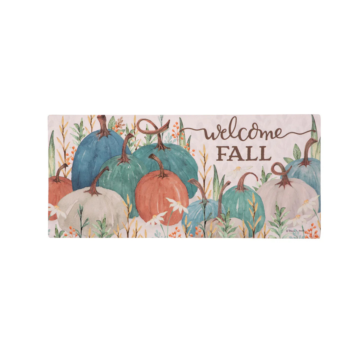 Welcome Fall Pumpkins Sassafras Switch Mat | My Evergreen