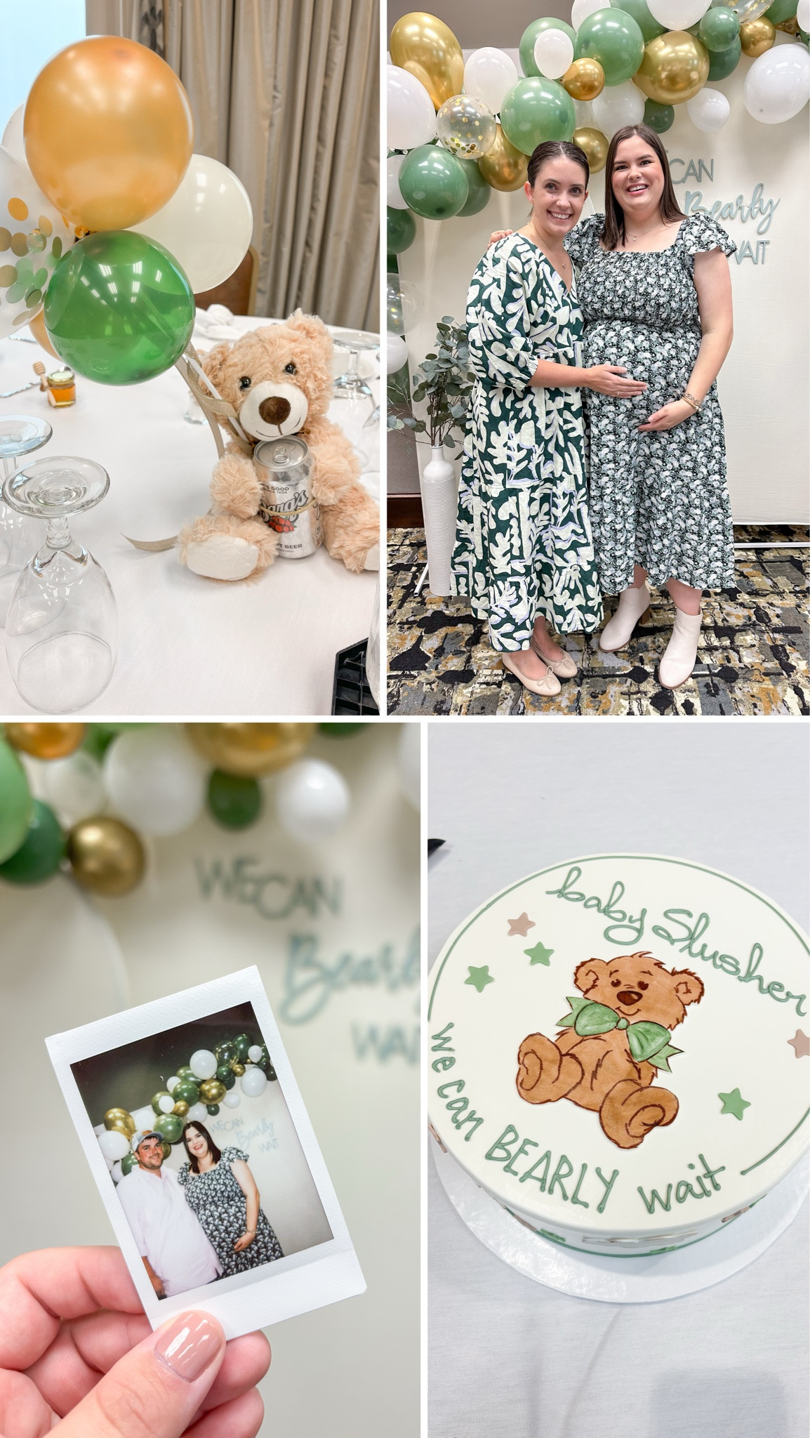 We can bearly wait baby shower decor. 

