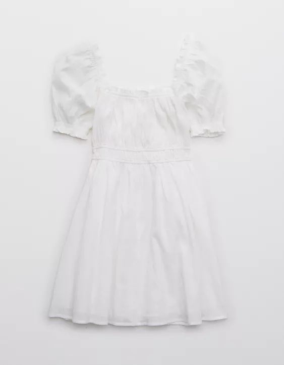 Aerie Puff Sleeve Mini Dress | American Eagle Outfitters (US & CA)