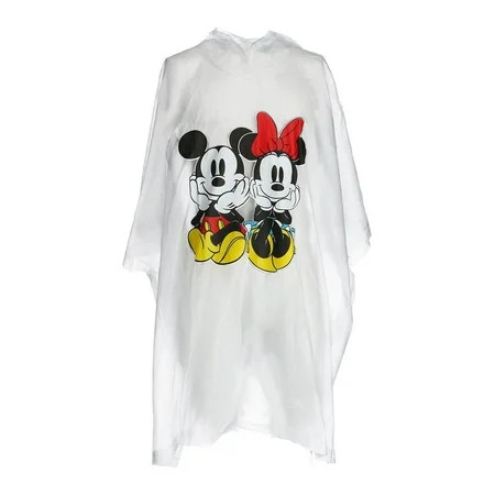 Mickey and Minnie Mouse Rain Poncho, Size: one size | Walmart (US)