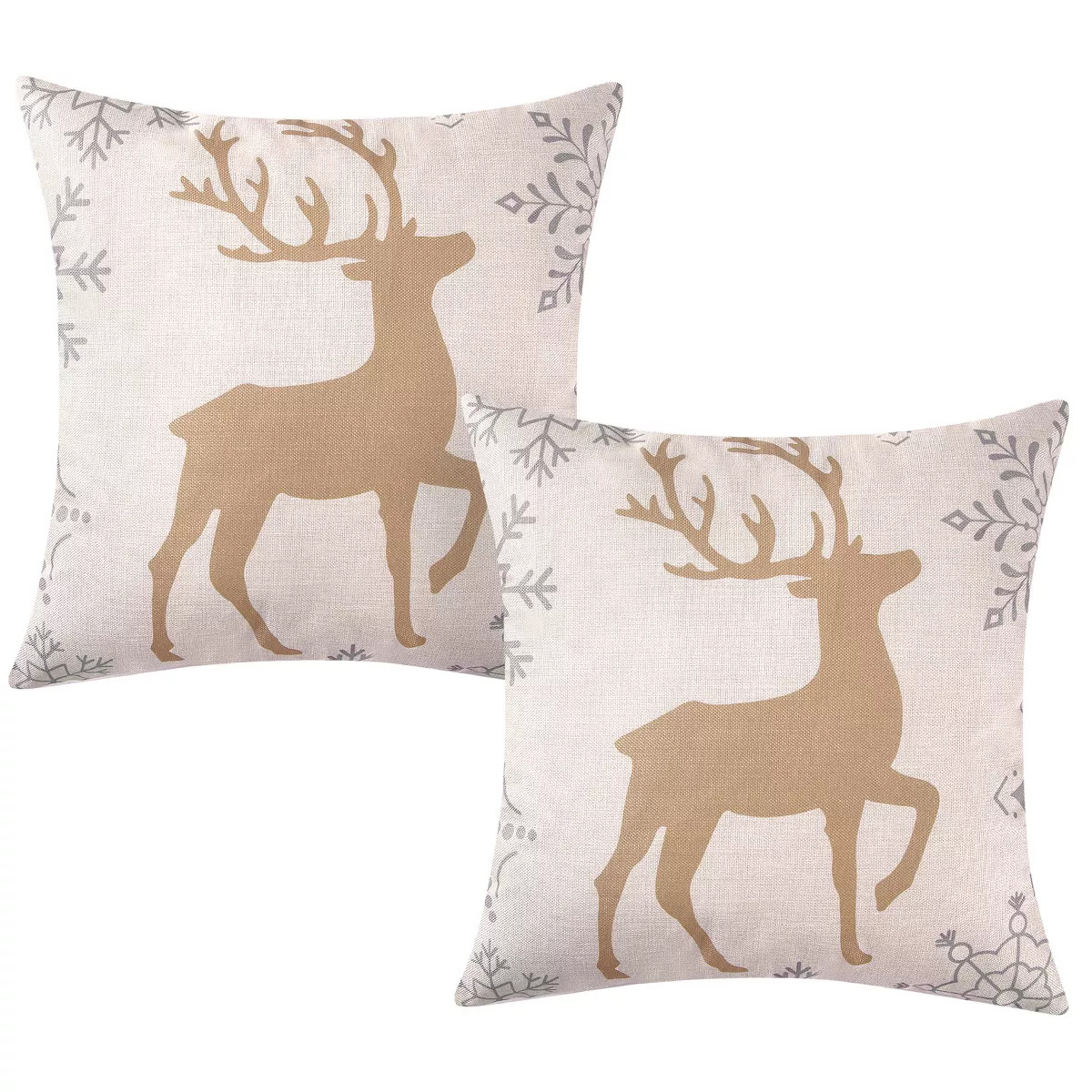 Christmas Decoration Pillow Covers 18 x18 Set of 4 Farmhouse Decorative Throw Pillows for Home De... | Target