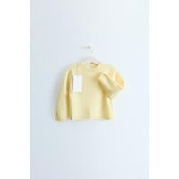 Zara - Zara Timeless - 100% Cashmere Jumper - Light Yellow - 5 Years (43,3 Inches) - Kids | Zara US
