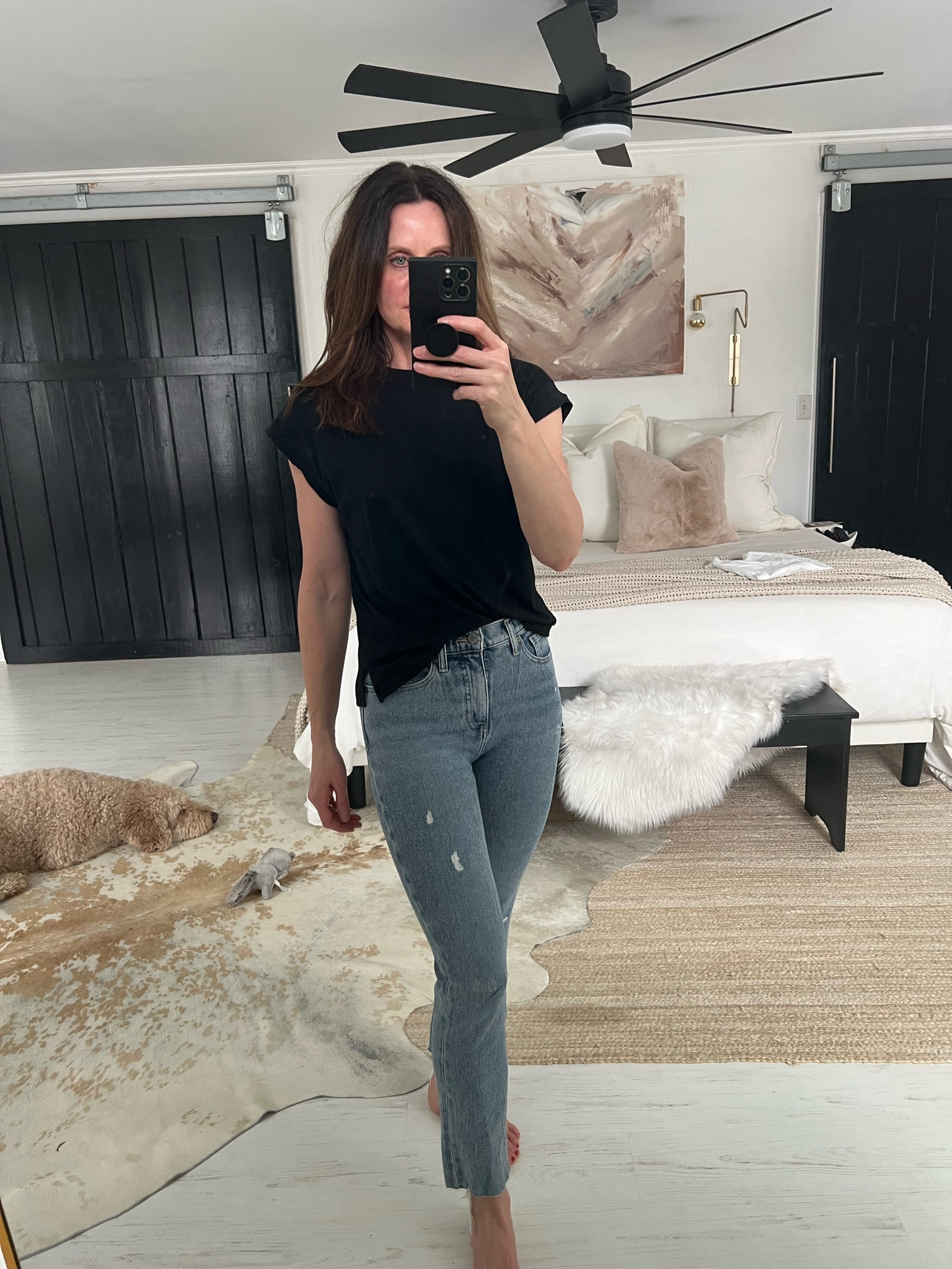 Wearing S in top 26 in jeans. 

#LTKstyletip #LTKunder50 #LTKSale