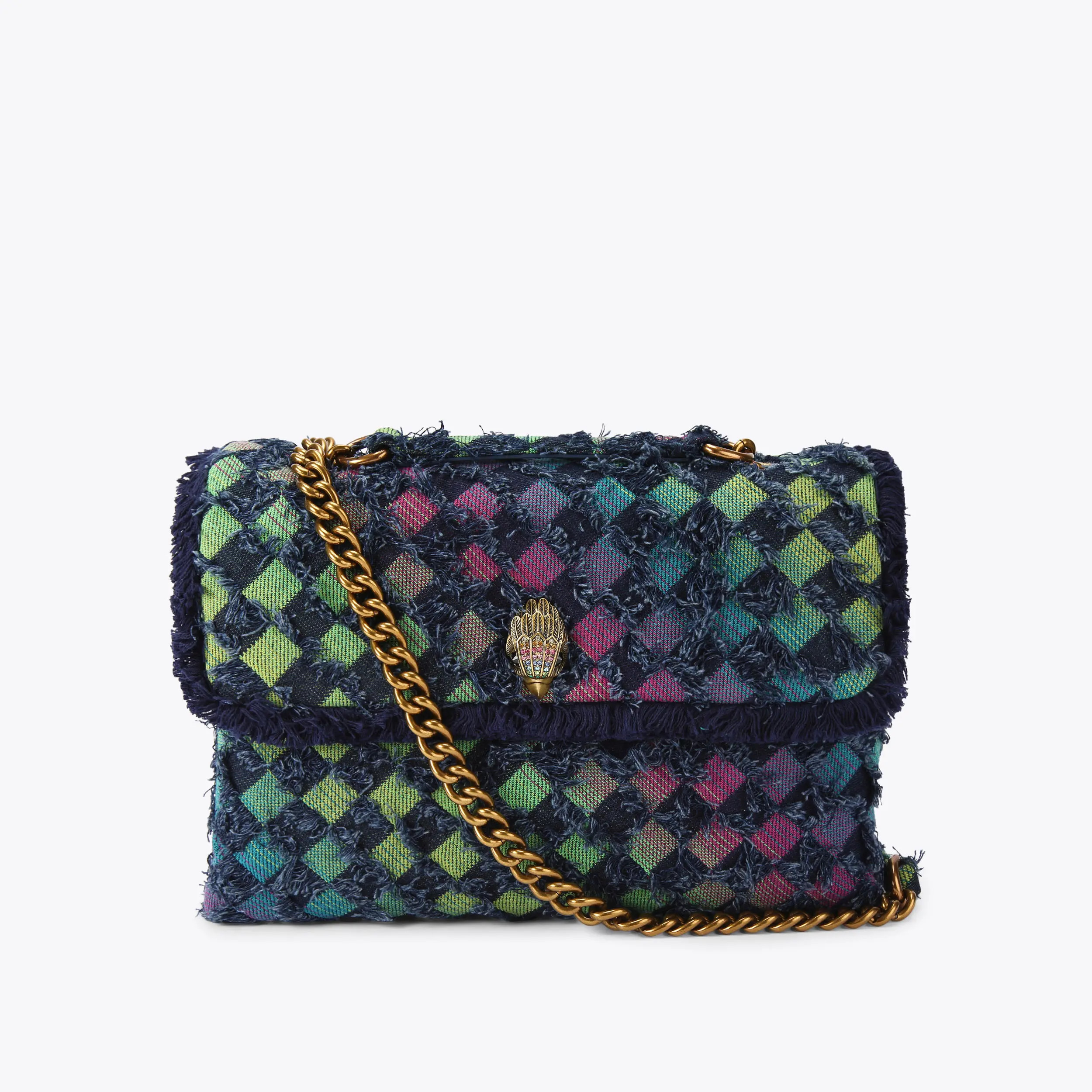 large denim kensington bag | Kurt Geiger US