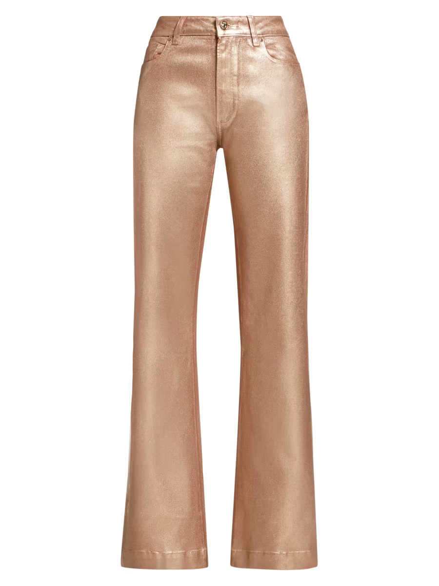 Leenah Glittery Boot-Cut Pants | Saks Fifth Avenue