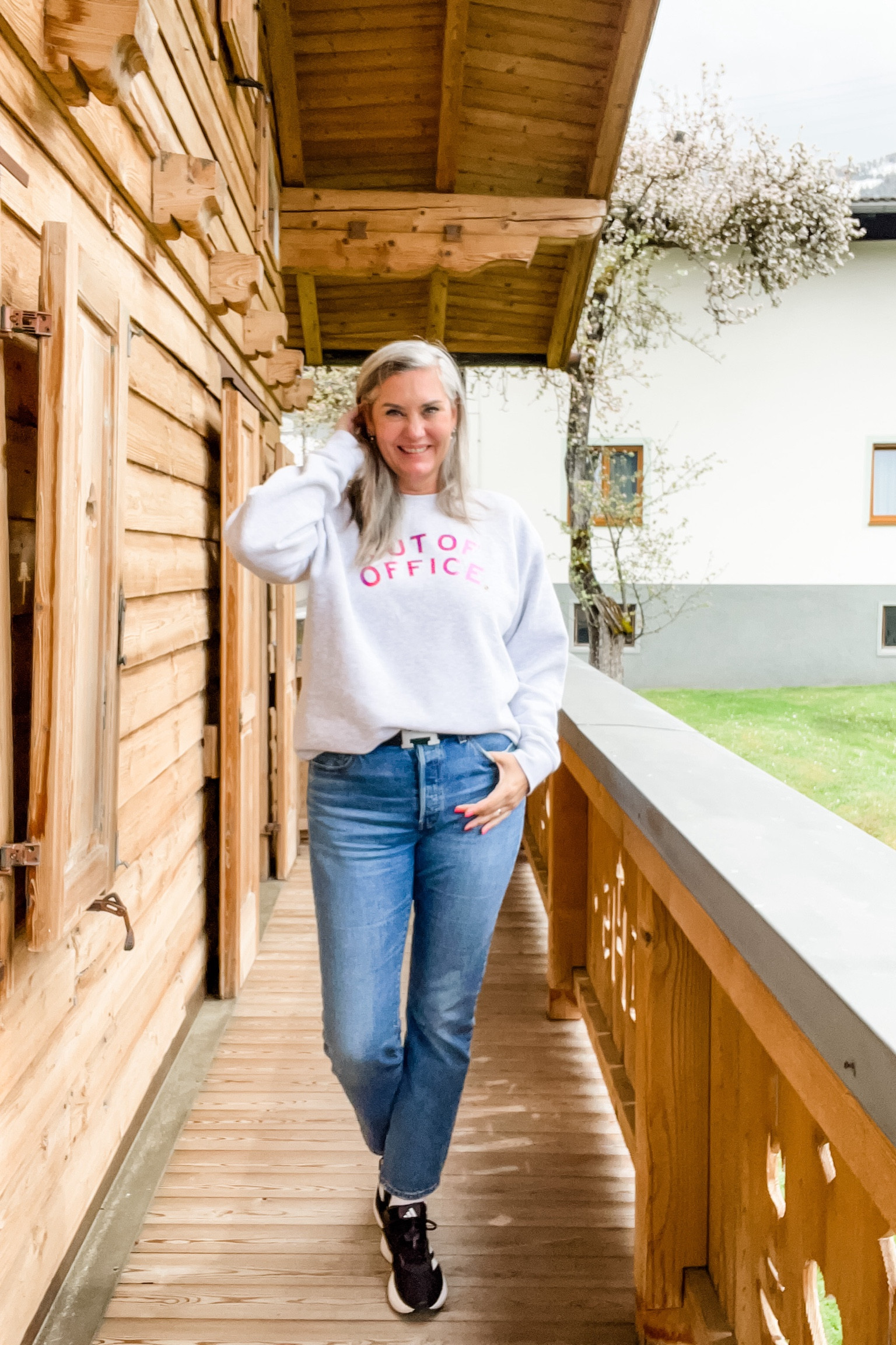 Ootd - Tuesday. Basic white t-shirt under a grey oversized sweatshirt paired with Levi’s 501 jeans, crew socks and Adidas sneakers. 



#LTKstyletip #LTKmidsize #LTKover40