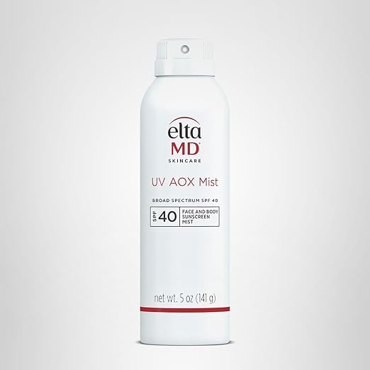 EltaMD UV AOX Mist Mineral Sunscreen Spray SPF 40, Broad Spectrum Face and Body Sunscreen with Zi... | Amazon (US)
