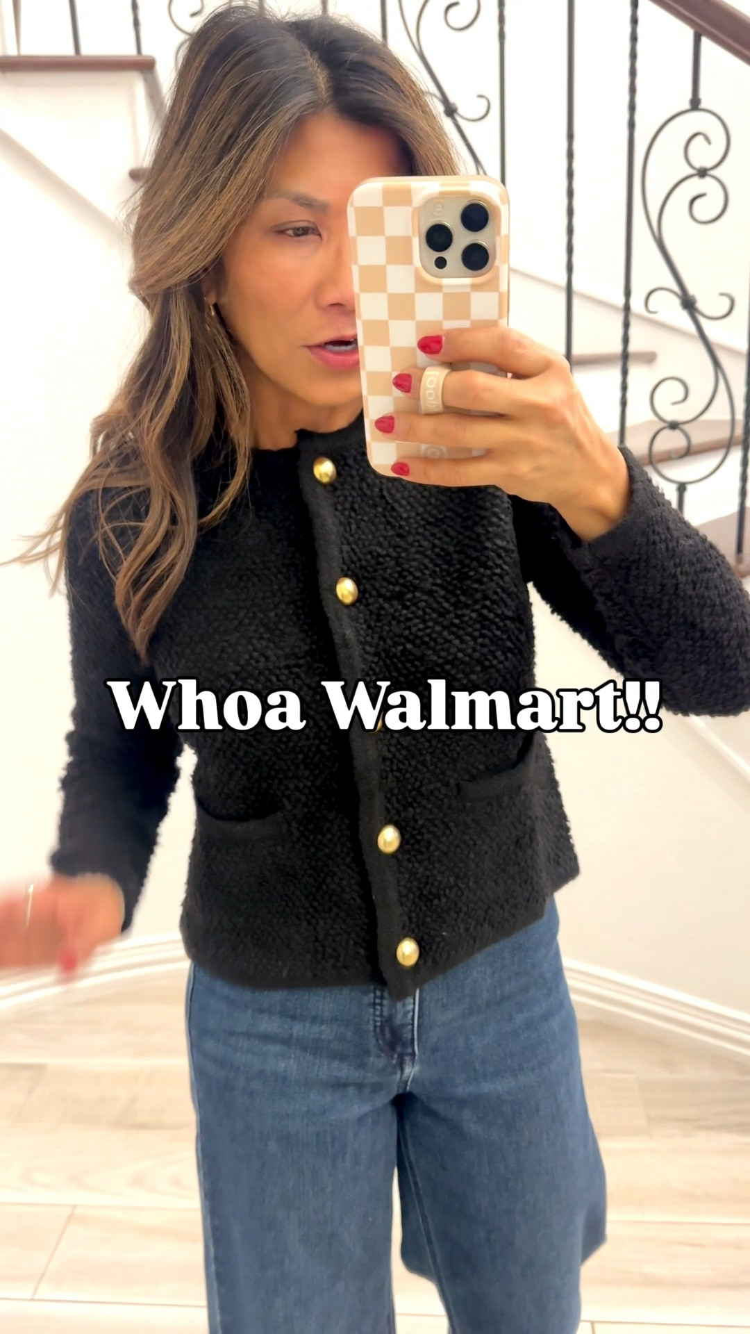 I’m 5’2” 118#ish for reference 
Cardigan jacket in XS tts.
Jeans I sized down, wearing 0. If your size isn’t available I linked similar pairs also from Walmart which I also have.
Boots tts
Outfit idea for midlife women, fashion over 50, fall fashion, winter fashion, petite women 

#LTKootd #LTKOver40 #LTKPetite