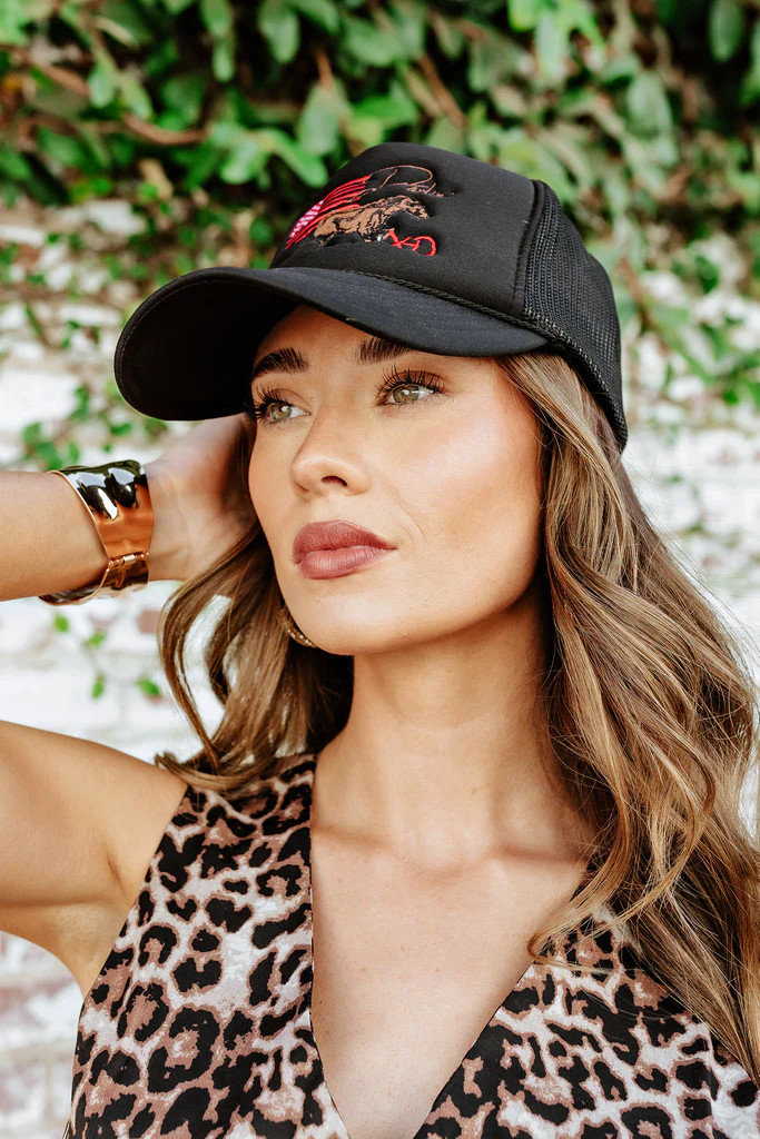 NEW!! DARLIN Black Trucker Hat by DARLIN' Brand | Glitzy Bella