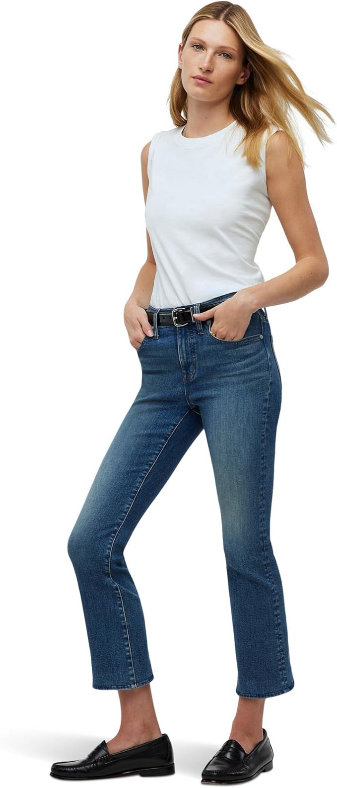 Madewell Women's Kick Out Crop Jeans in Oneida Wash | Amazon (US)