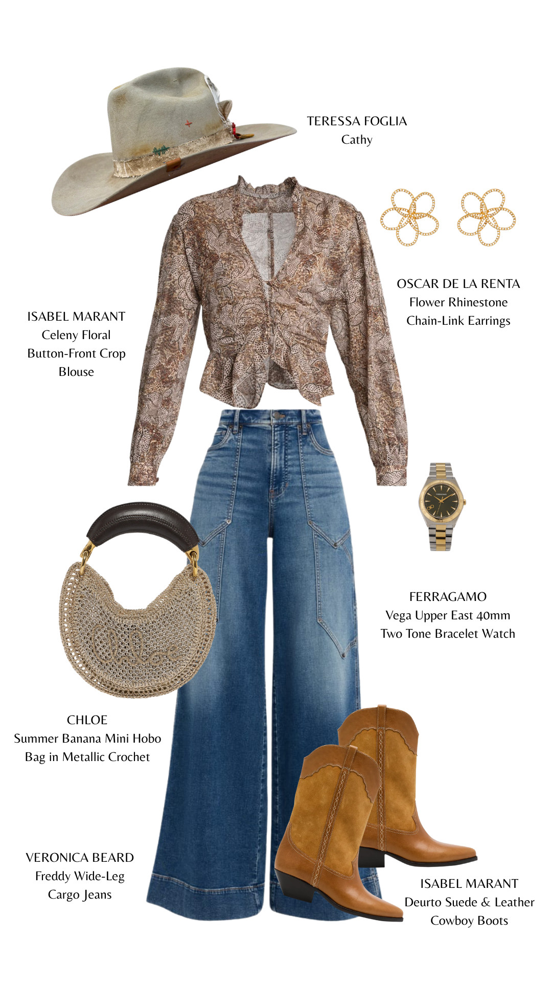 Printed blouse, wide-leg denim, and suede cowboy boots—effortlessly cool with a touch of gold.

#BohoWestern #WideLegJeans #CowboyBoots #WesternChic #ModernCowgirl #DenimStyle #EffortlessStyle #NeutralTones #EverydayLuxury
 

 #LTKgrwm #LTKootd #LTKBeauty