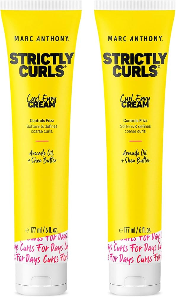 Marc Anthony Curl Cream with Shea Butter & Oils Defines & Softens Curly & Wavy Hair, Set of 2 | Amazon (US)