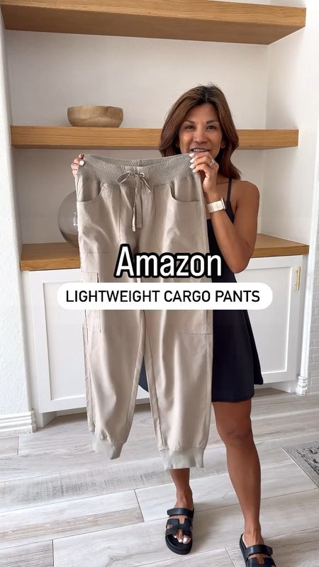 Cargo pants in small, color Khaki(lightweight, quick dry, roomy pockets, comfy).
Black tank top in small tts.
Black sandals fit tts.
White t-shirt in small tts.
White sweatshirt in small tts.
New Balance sneakers fit tts.
Active dress at beginning of video in XS, color black, one of my fav Amazon active dresses(has built in shorts).
Black belt bag, gray weekender bag, and luggage are linked too.
Casual Outfit, travel outfit, airplane outfit, travel style, outdoor exploring, spring outfit, summer outfit, Amazon finds, sandals, white sneakers, fashion over 40, petite style.


#LTKtravel #LTKActive #LTKover40