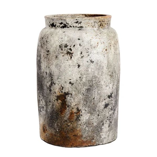 Carbon Gray 15.75'' Indoor / Outdoor Terracotta Table Vase | Wayfair North America