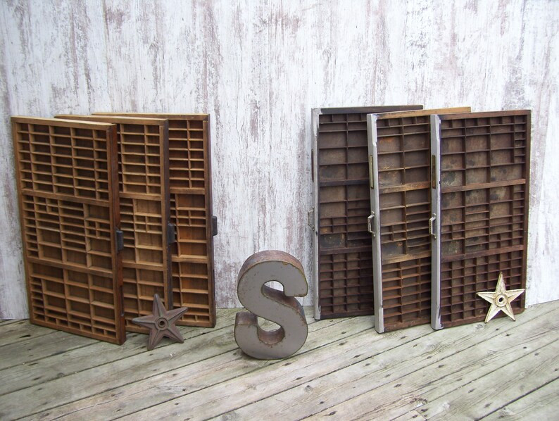 Hamilton Wood Printers Typeset Drawer OR Wanner Letterpress Curio Shelf Wooden Metal Fronts YOUR ... | Etsy (US)