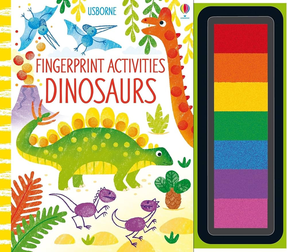 Fingerprint Activities Dinosaurs: A Spiral-Bound Usborne Book for Kids (Ages 6-9) – Create Scen... | Amazon (US)