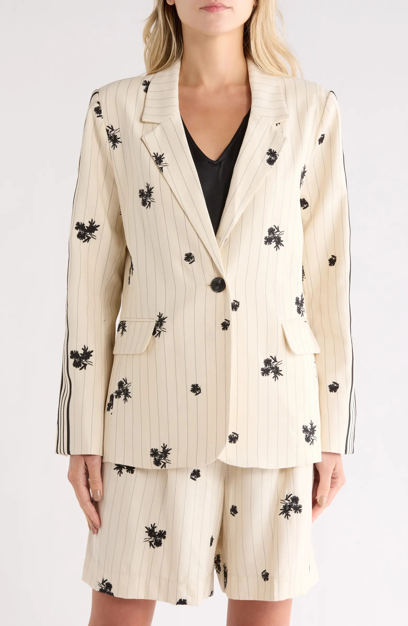 NVLT Embroidered Pinstripe Blazer | Nordstromrack | Nordstrom Rack