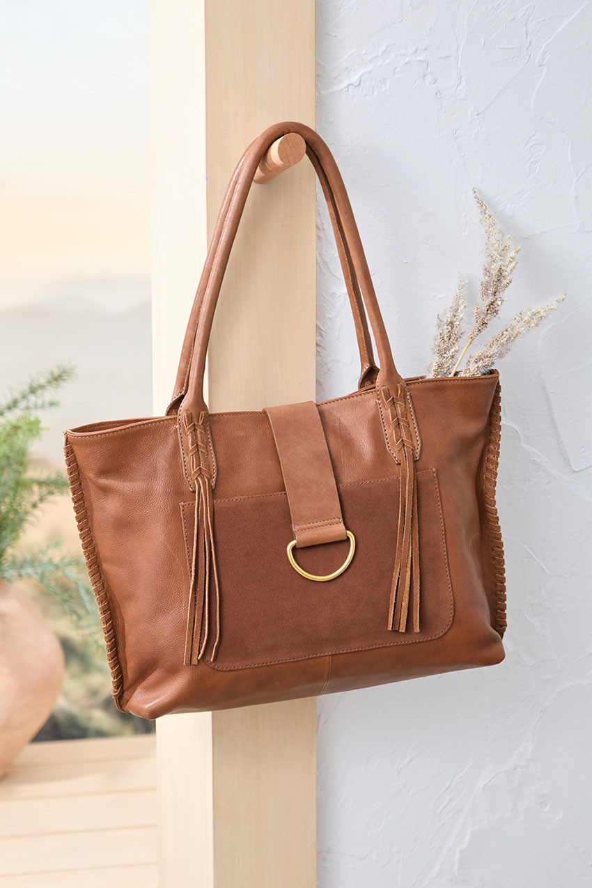 Willow Tassel Leather Bag | Coldwater Creek