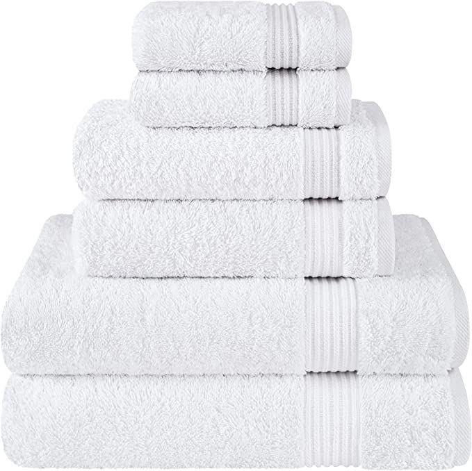 Cotton Paradise The Best Brand Awards, 6 Piece Towel Set, 100% Turkish Cotton Soft Absorbent Towe... | Amazon (US)