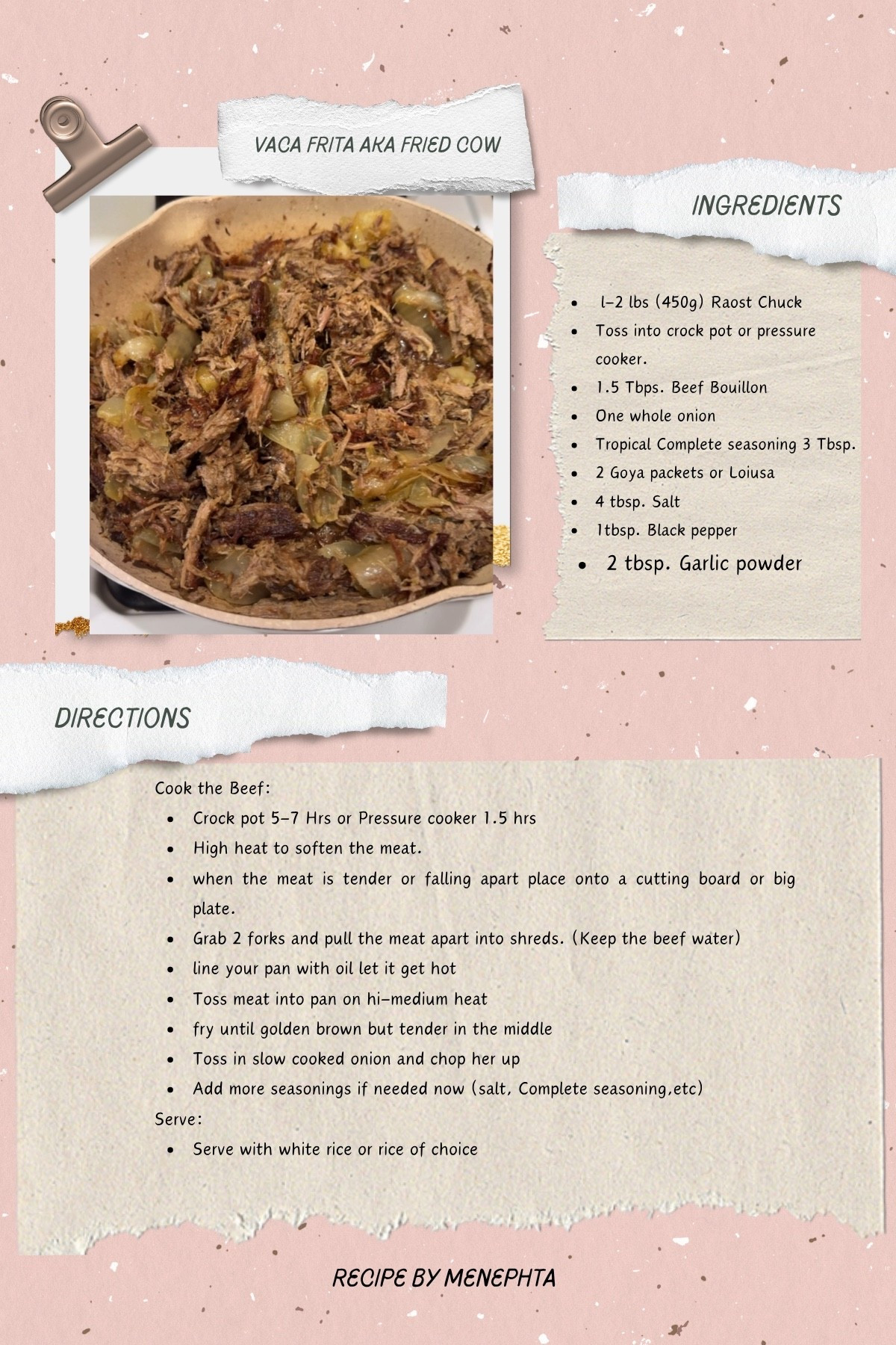 Vaca Frita aka Fried cow 