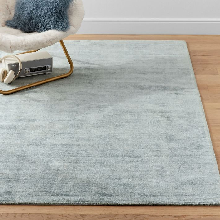 Solid Viscose Rug - Blush | Pottery Barn Teen