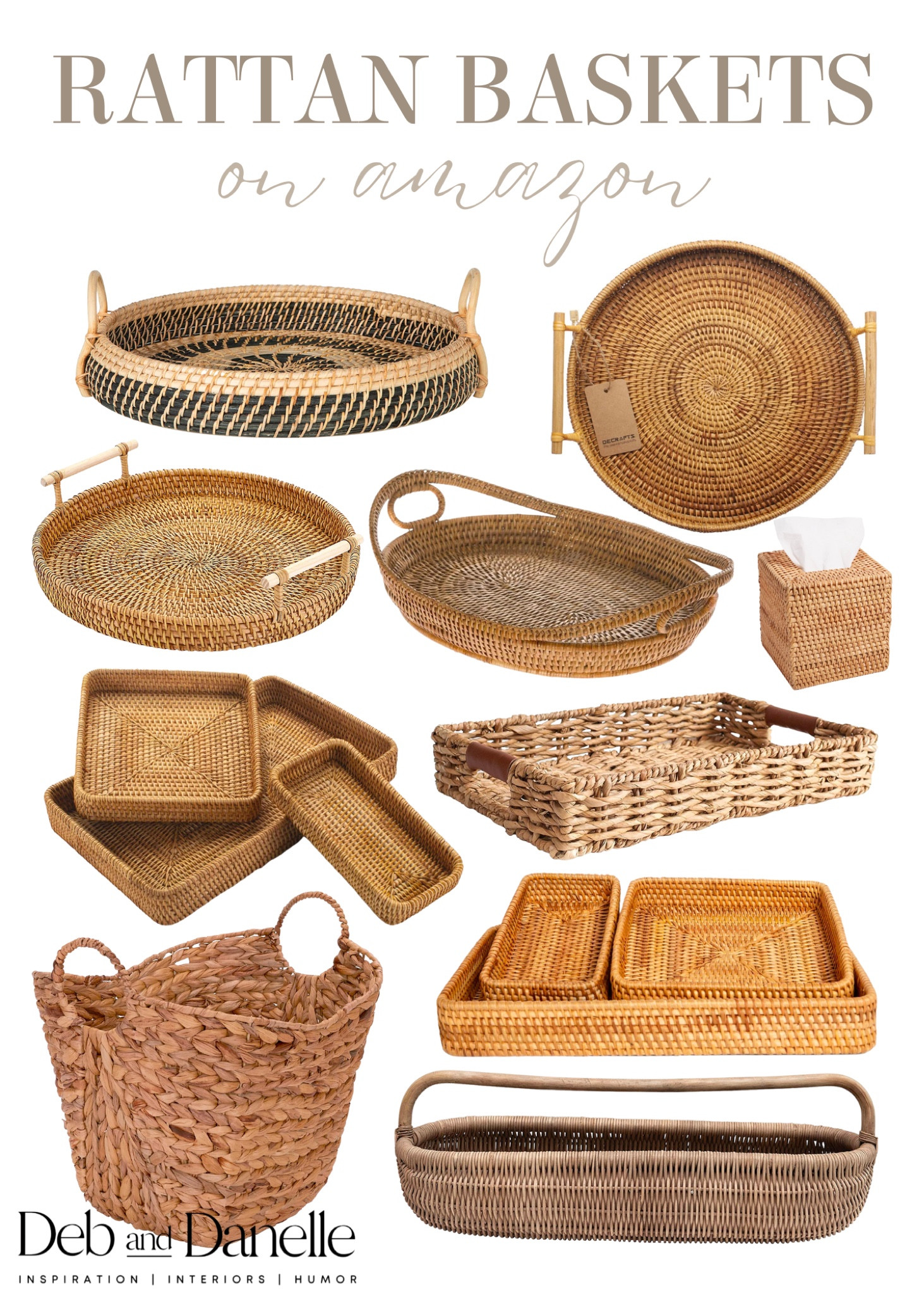 Rattan baskets and trays on Amazon! 

Boho home decor, spring home decor, kitchen decor, living room decor, hosting, rattan, wicker tray, trays, kitchen island decor, Deb and Danelle 

#LTKFind #LTKunder50 #LTKhome