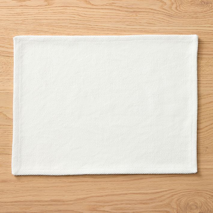 Textured Canvas Cotton Placemat Sets | West Elm (US)