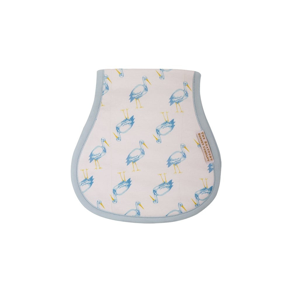 Oopsie Daisy Burp Cloth - Sir Proper Stork (darker) | The Beaufort Bonnet Company
