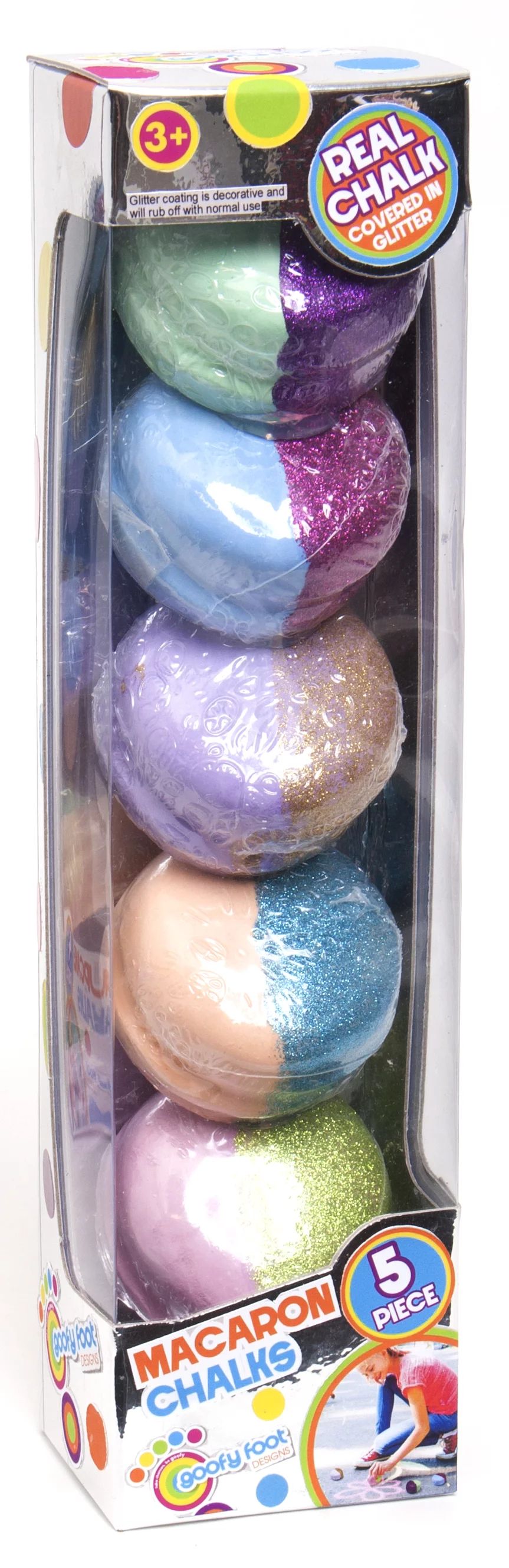 Goofy Foot Designs Macaron Chalk -Glitter Coated!  (Pack of 6 Pieces) | Walmart (US)