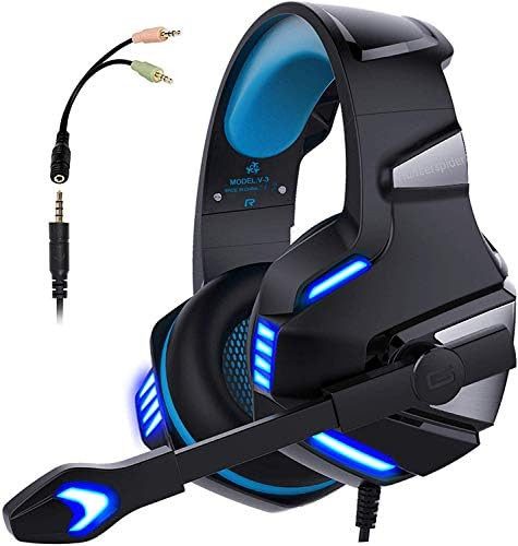Micolindun Gaming Headset for Xbox One, PS4, PC, Over Ear Gaming Headphones with Noise Cancelling Mi | Amazon (US)