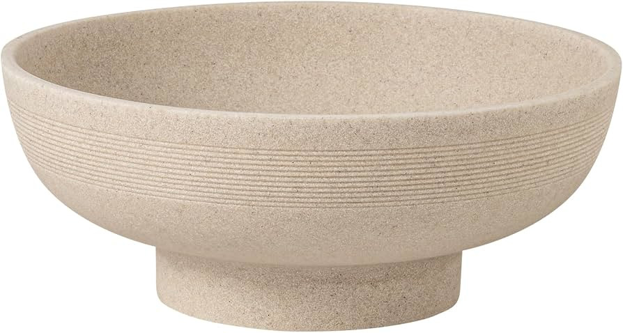 Large Decorative Fruit Bowl,10.43" Modern Snack Candy Bowl Beige | Amazon (US)