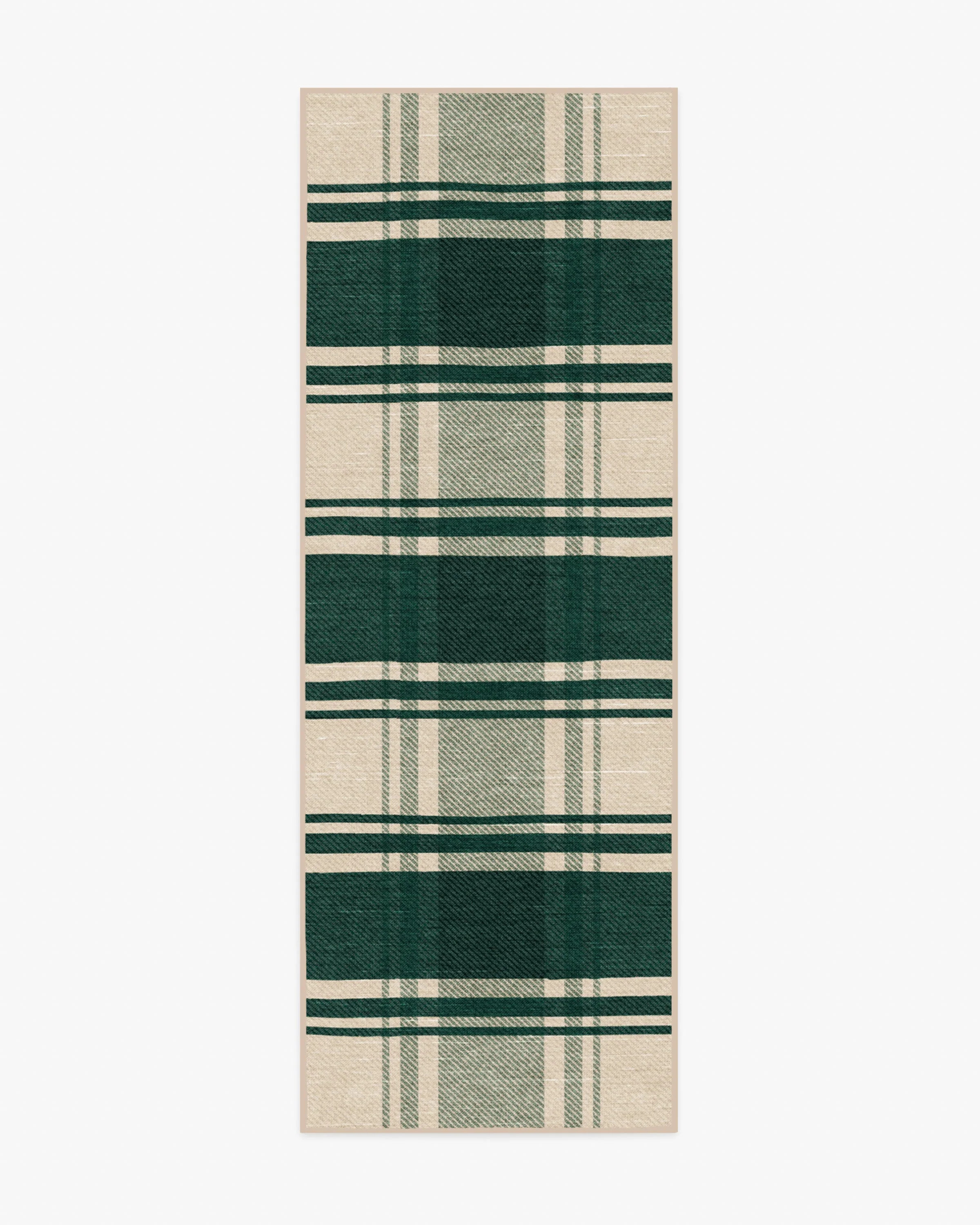 Easton Plaid Green Rug | Ruggable US | Ruggable